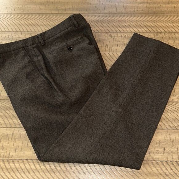 Burberry 💯 Wool All Seasons Straight-leg Trousers - Picture 1 of 17